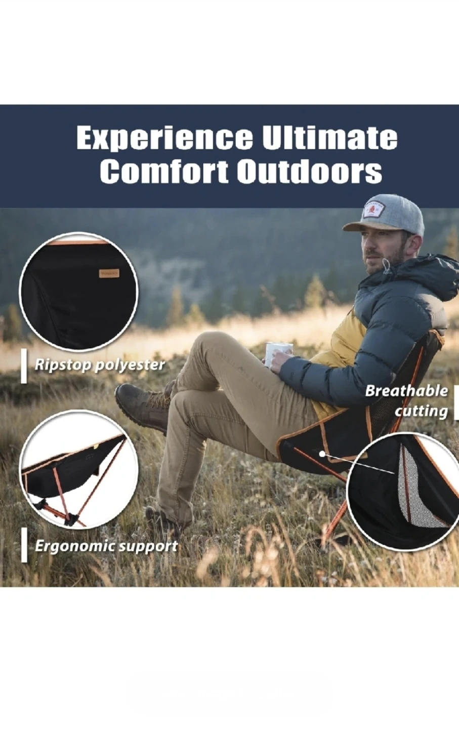 New # 2 yizi go Camping Chairs, Folding Camping Chair - photo 5