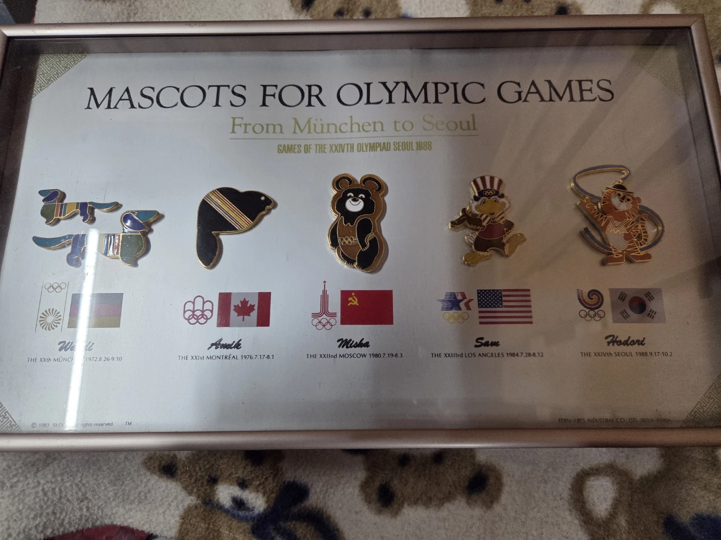 Olympic Games Mascots Framed Set