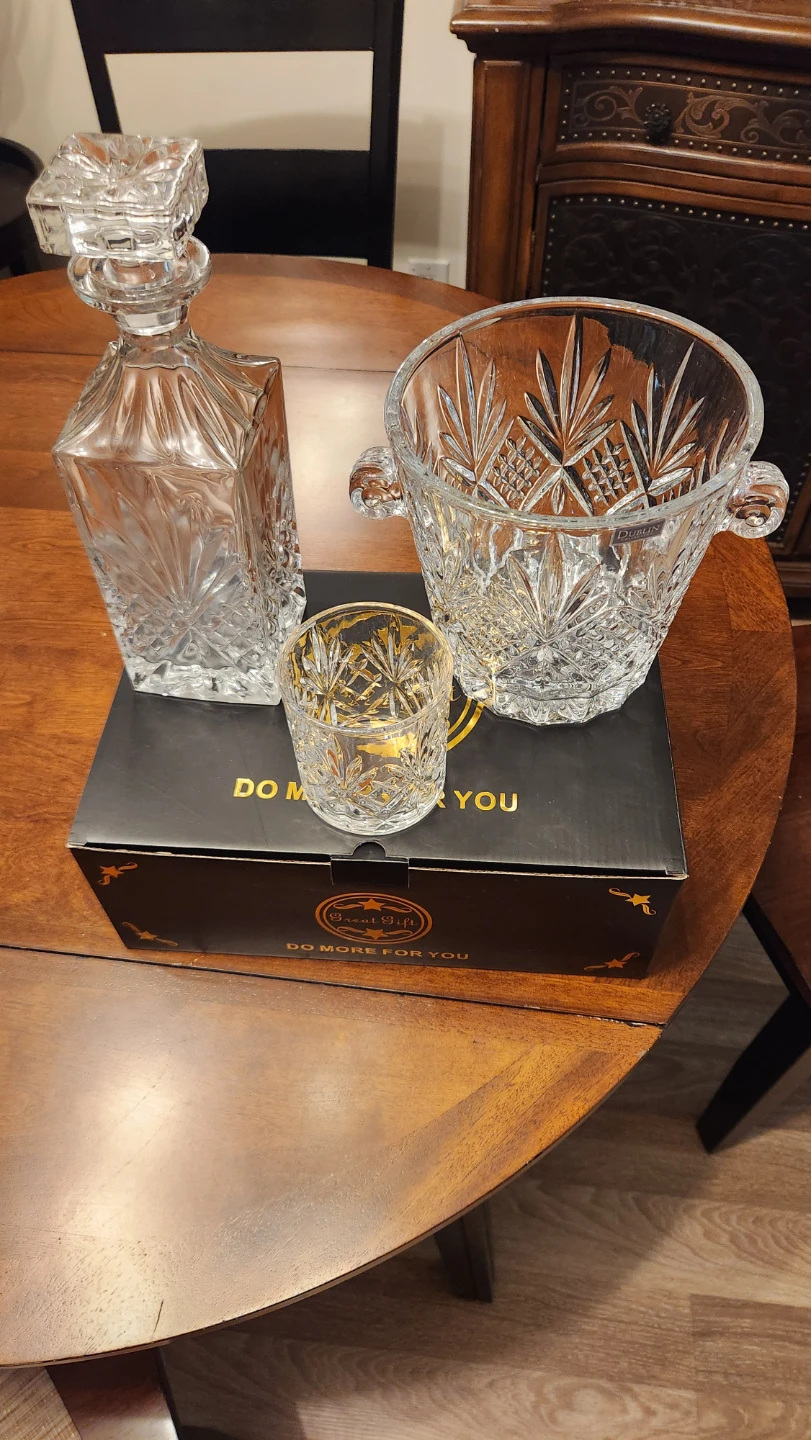 Crystal Wisky and Scotch set