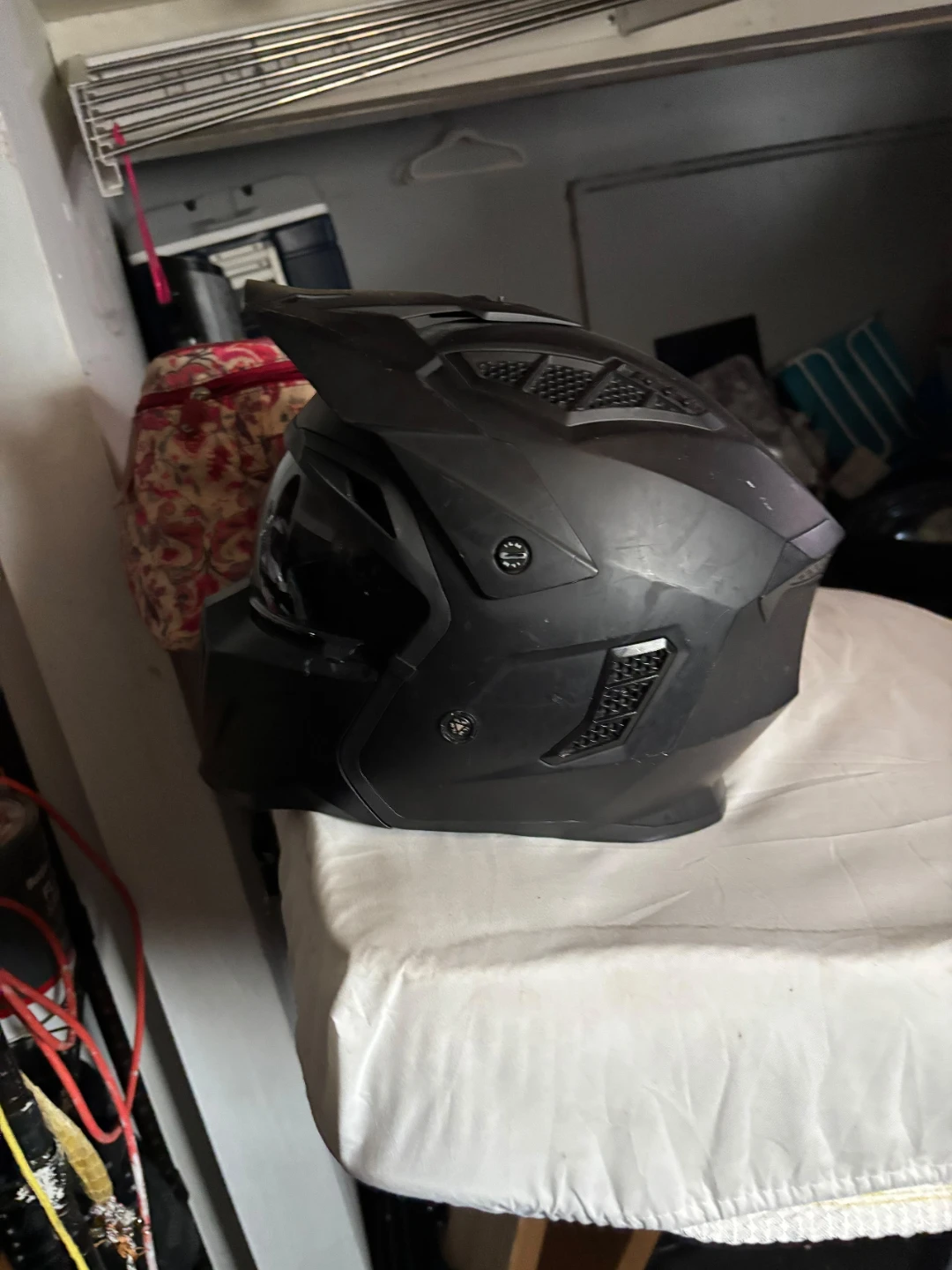 Black Motorcycle Helmet