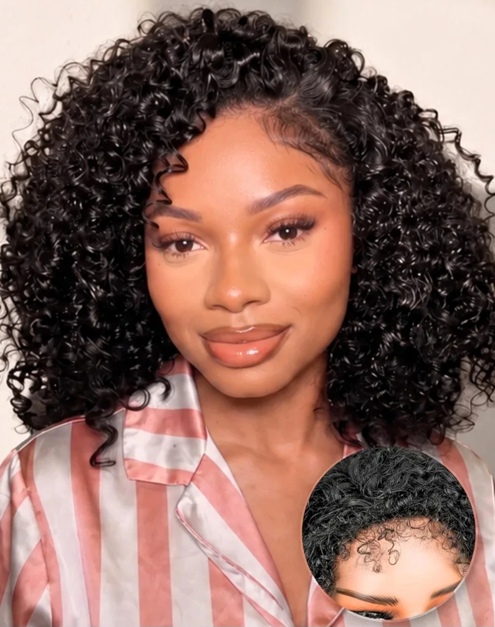 The Fox Kinky Curly 3-in-1 Half Wig