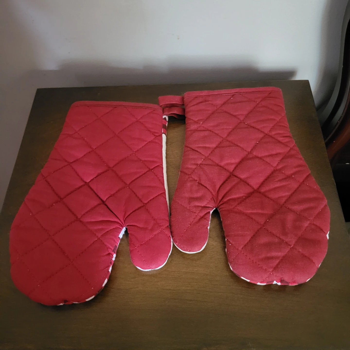 Christmas Oven Mitts - Poinsettia Design - photo 2