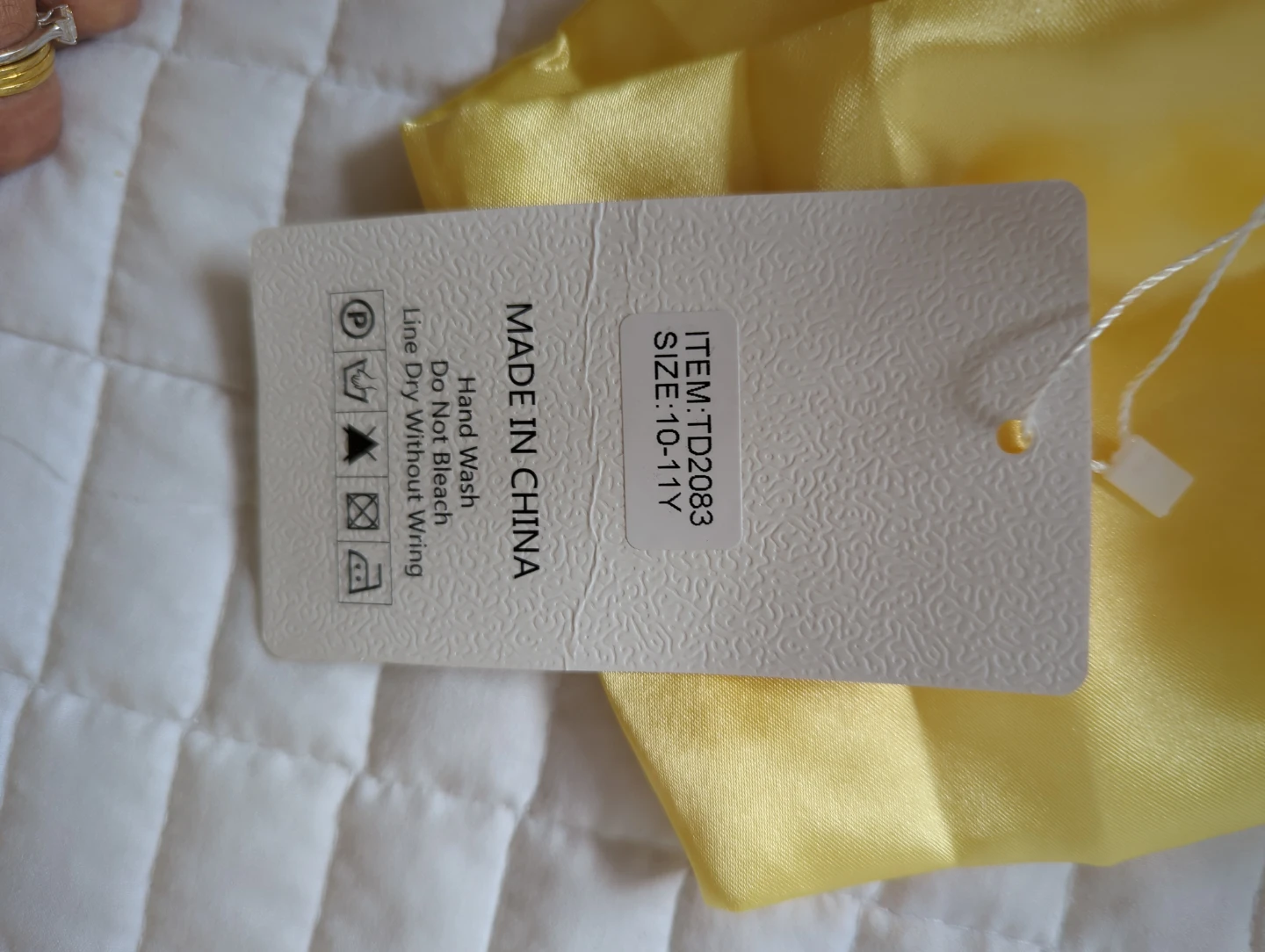 CQDY Yellow Princess Dress with Accessories Size 10-11Y - photo 4