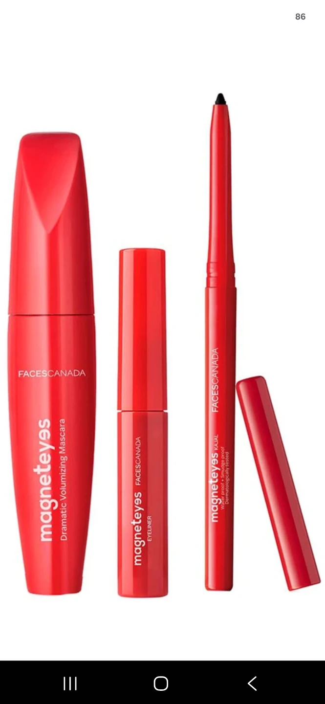 Face Canada Magneteyes Mascara, Eyeliner & Kajal Set
