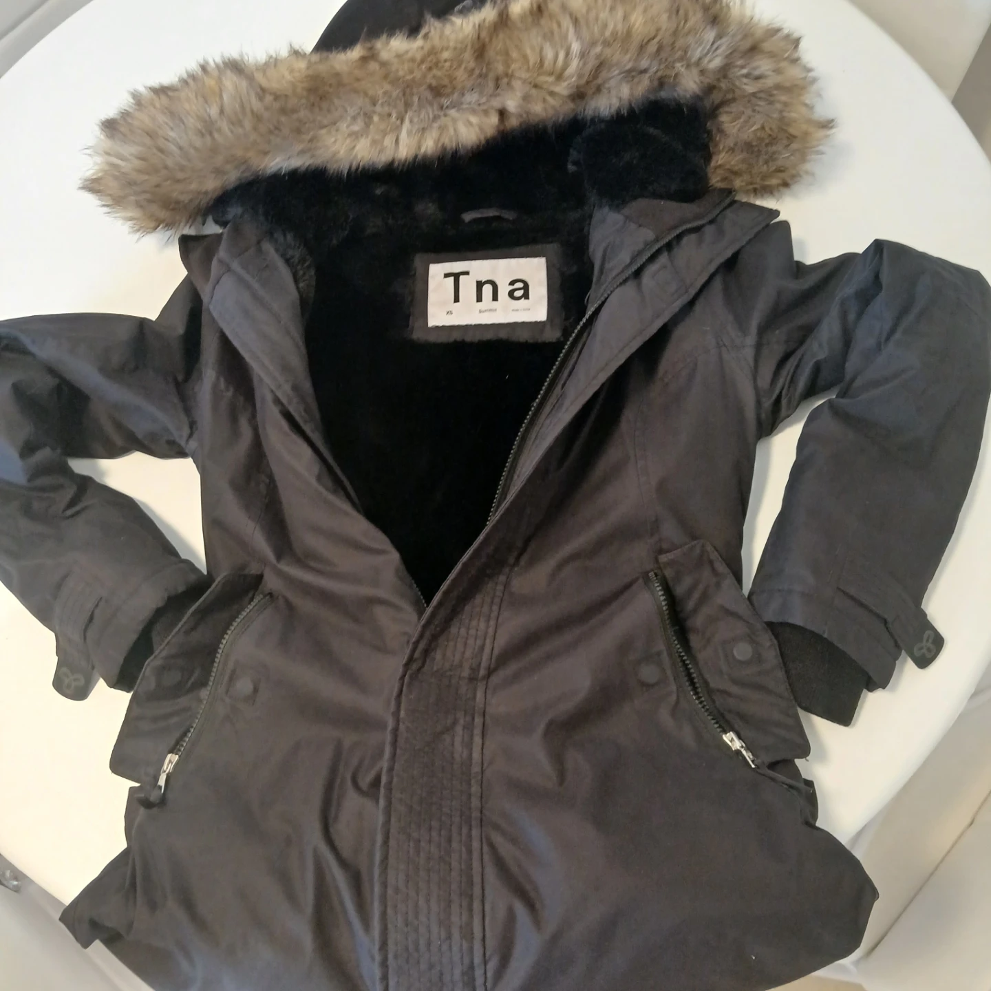 Tna Black Winter Parka Jacket