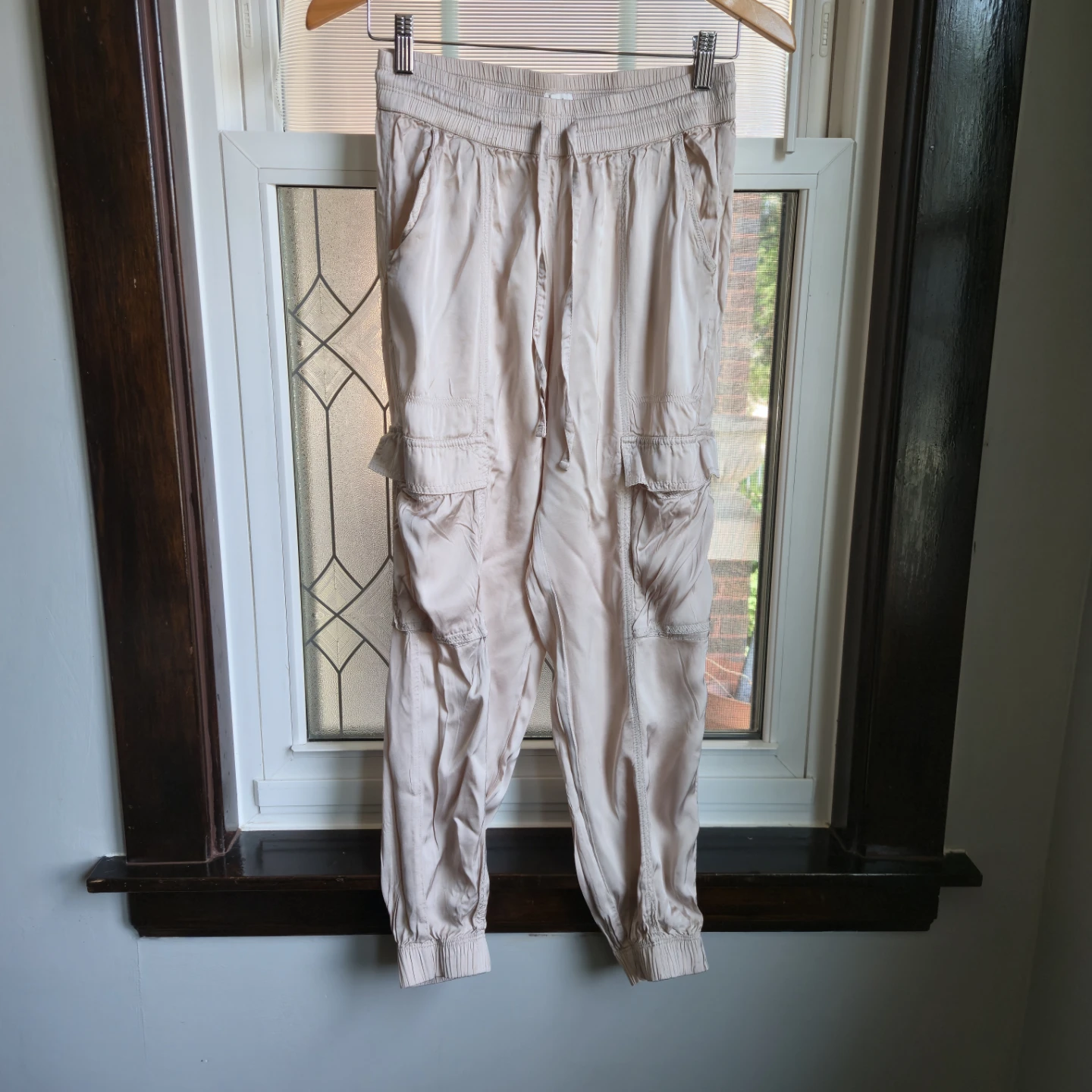Aerie Cream Cargo Pants - photo 2