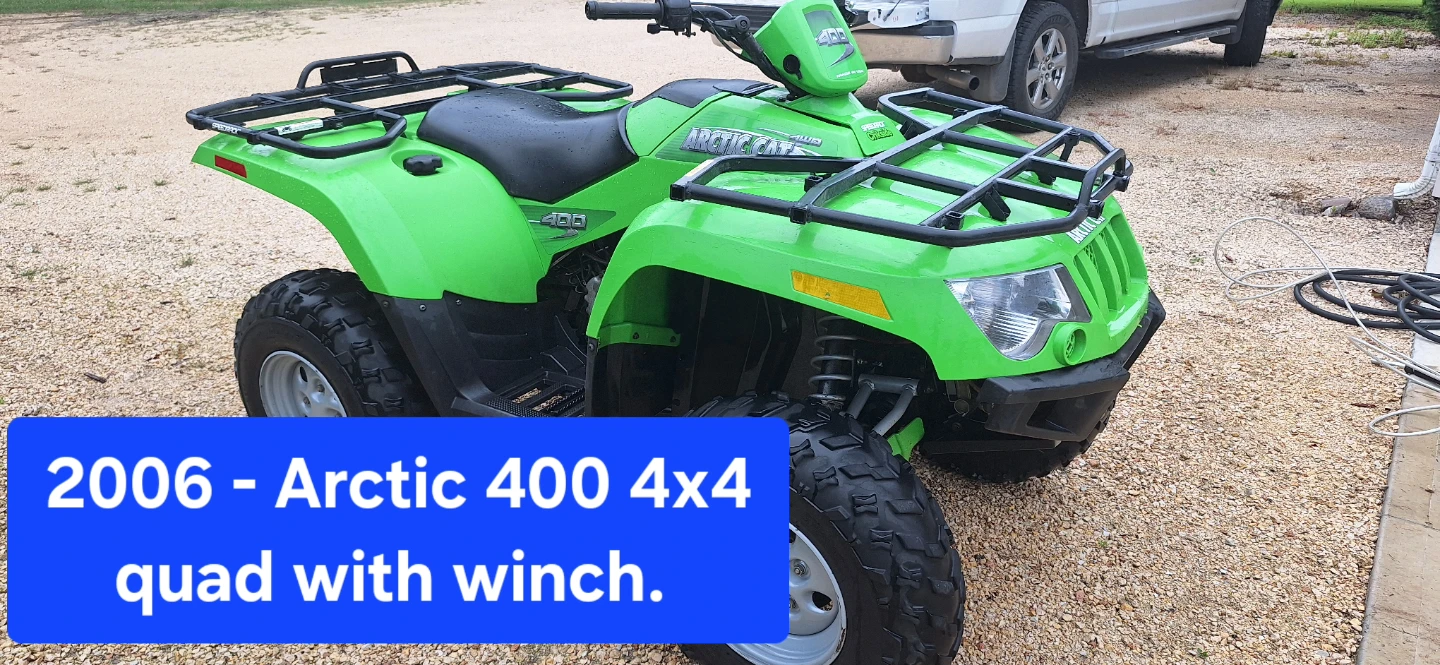 2006 arctic cat 400 -4x4 quad