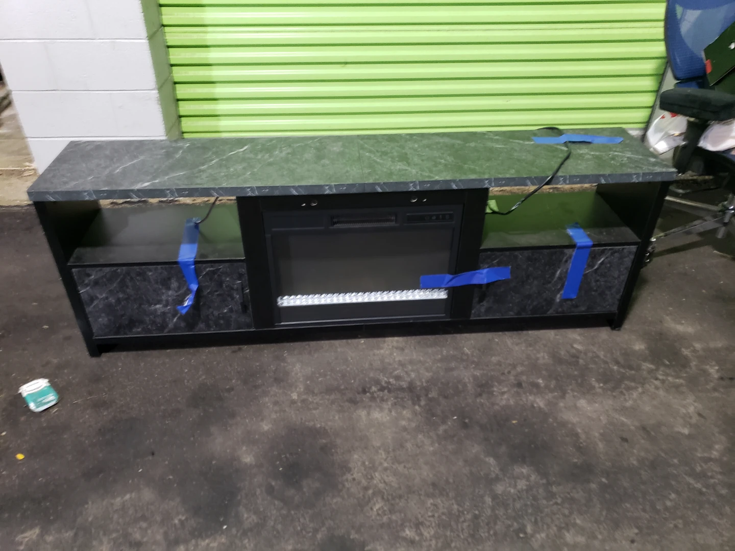 Entertainment TV Stand with Fireplace - photo 2