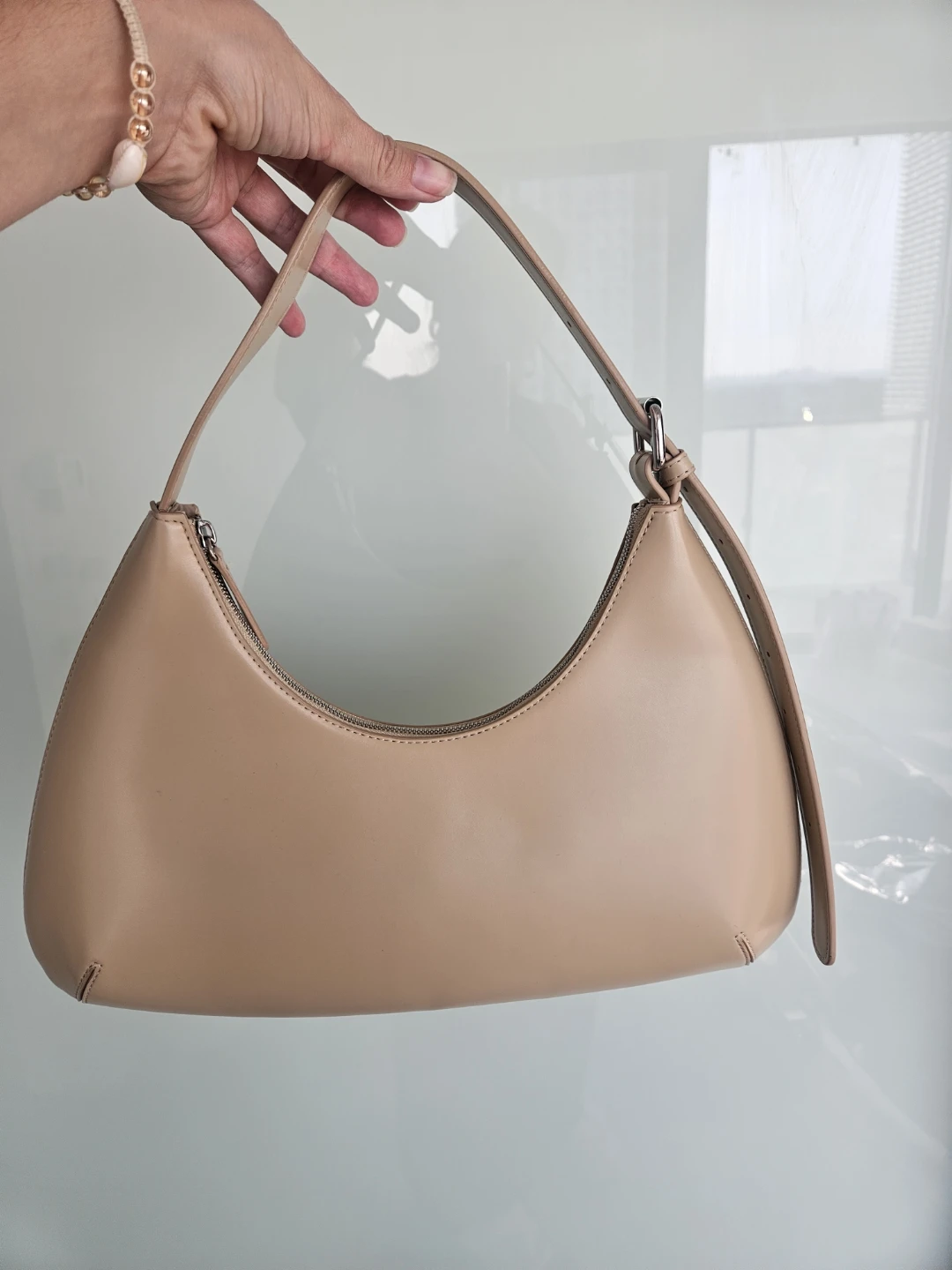 Beige Shoulder Bag