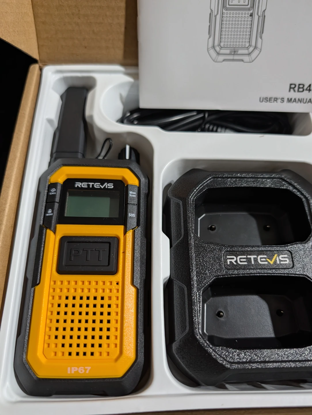 Retevis RB48 Walkie Talkies with Charging Dock and Earpieces - photo 2