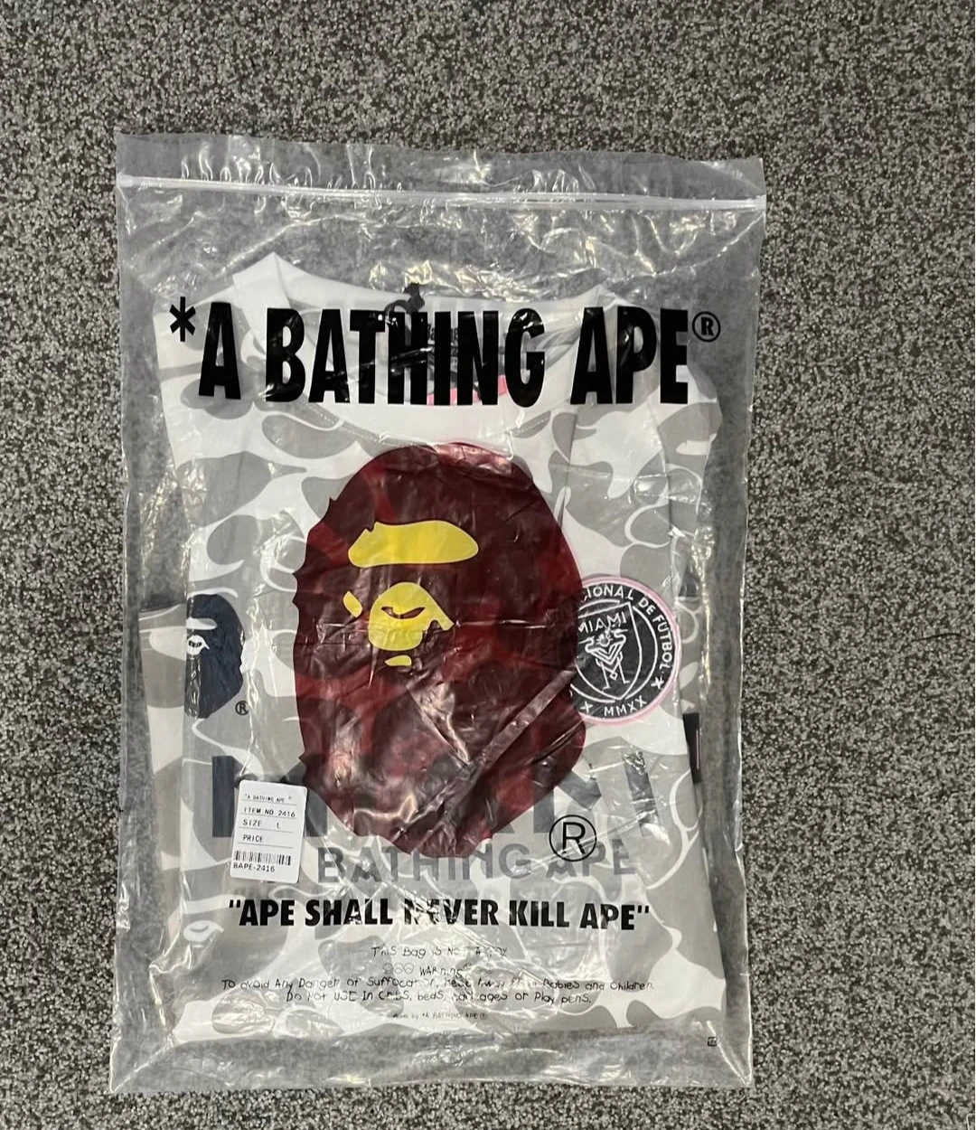 A Bathing Ape x Miami CF BAPE Camo Jersey T-Shirt - photo 4
