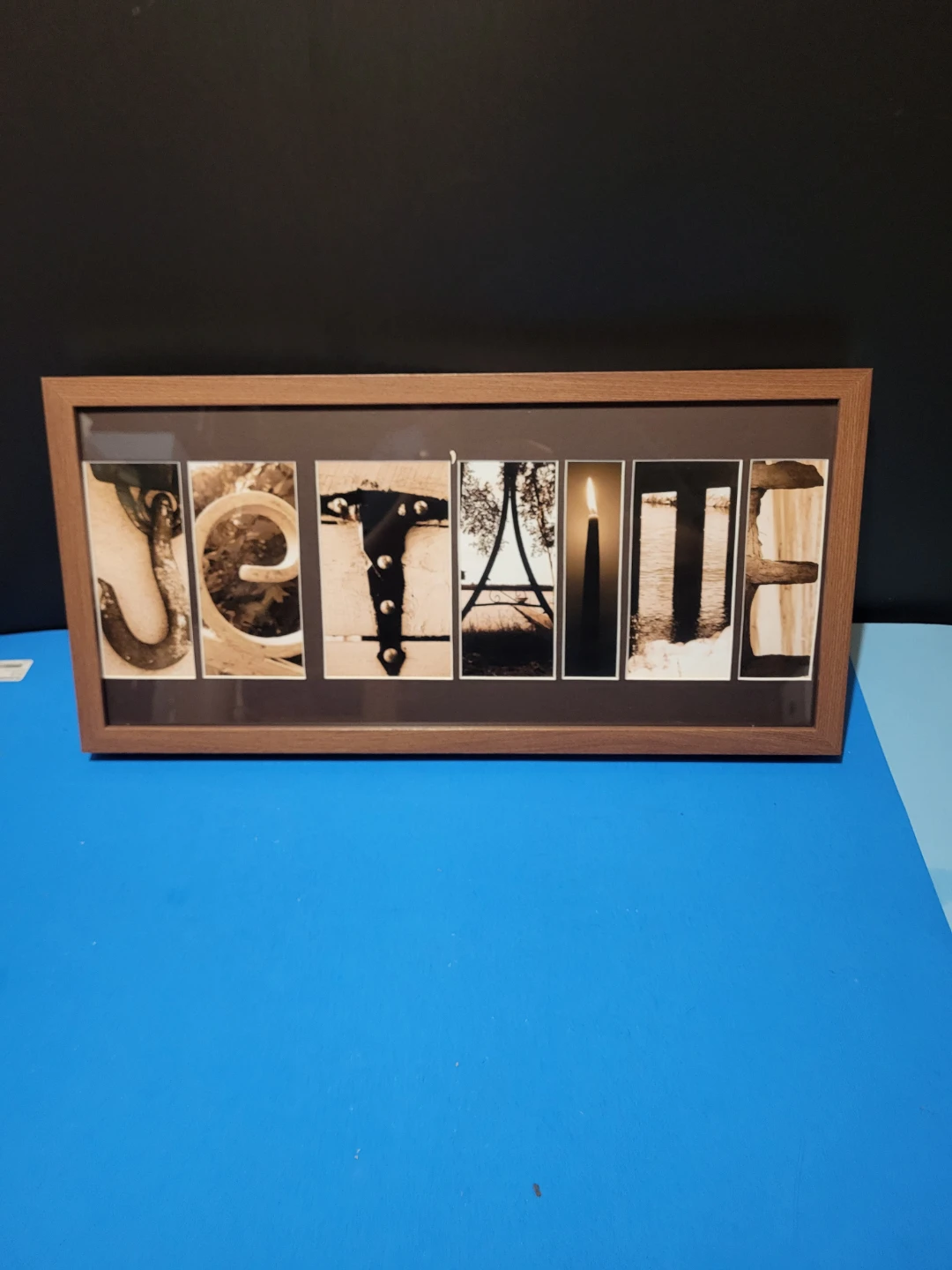 Framed "JE T'AIME" Photo Collage