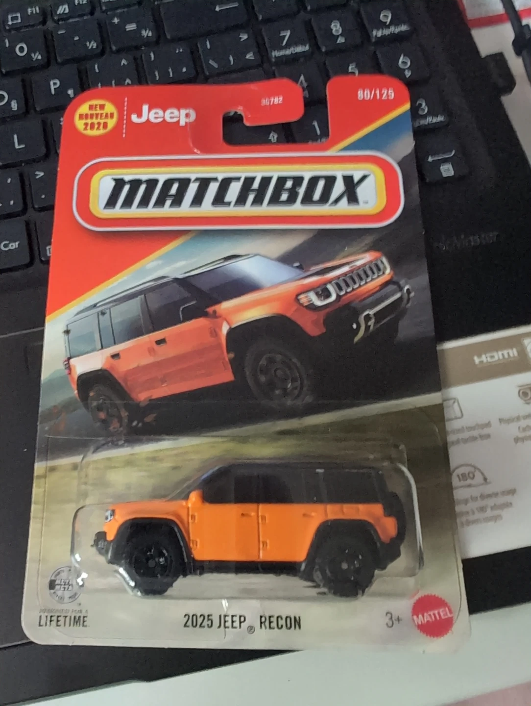 Matchbox 2025 Jeep Recon Die-Cast Toy Car