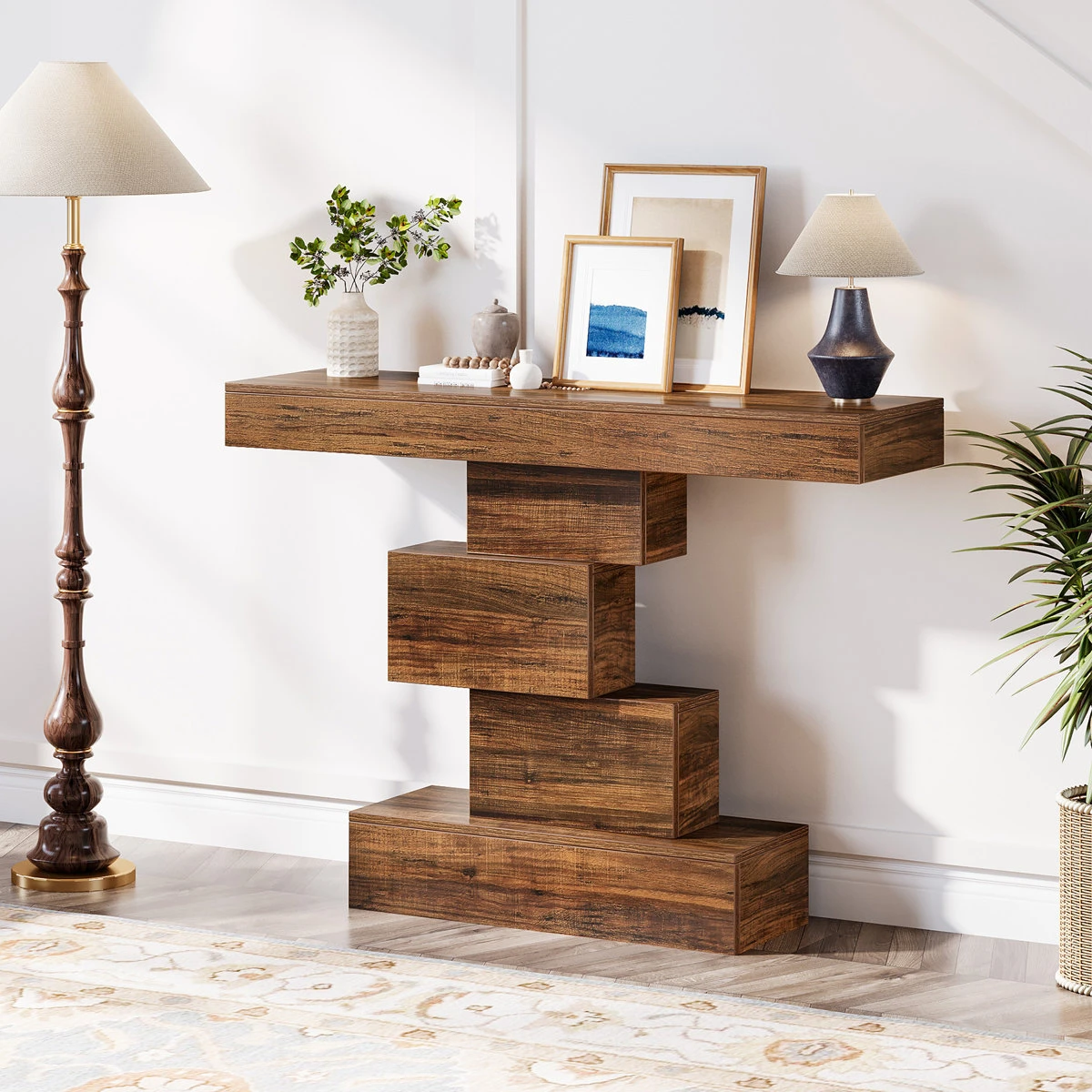 Brand new Modern Waterfall Console Table - photo 4