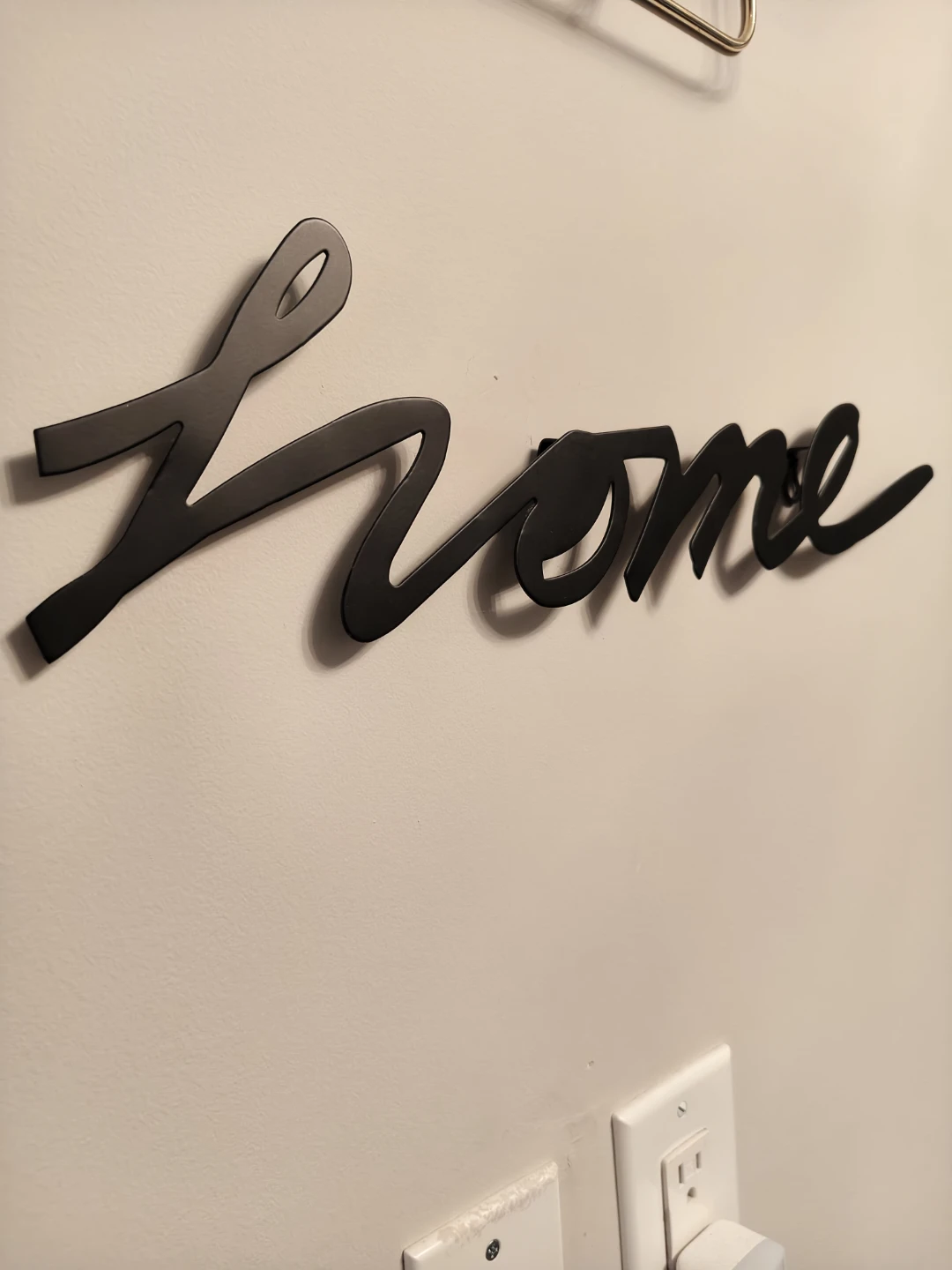 Black "home" script wall art - photo 2
