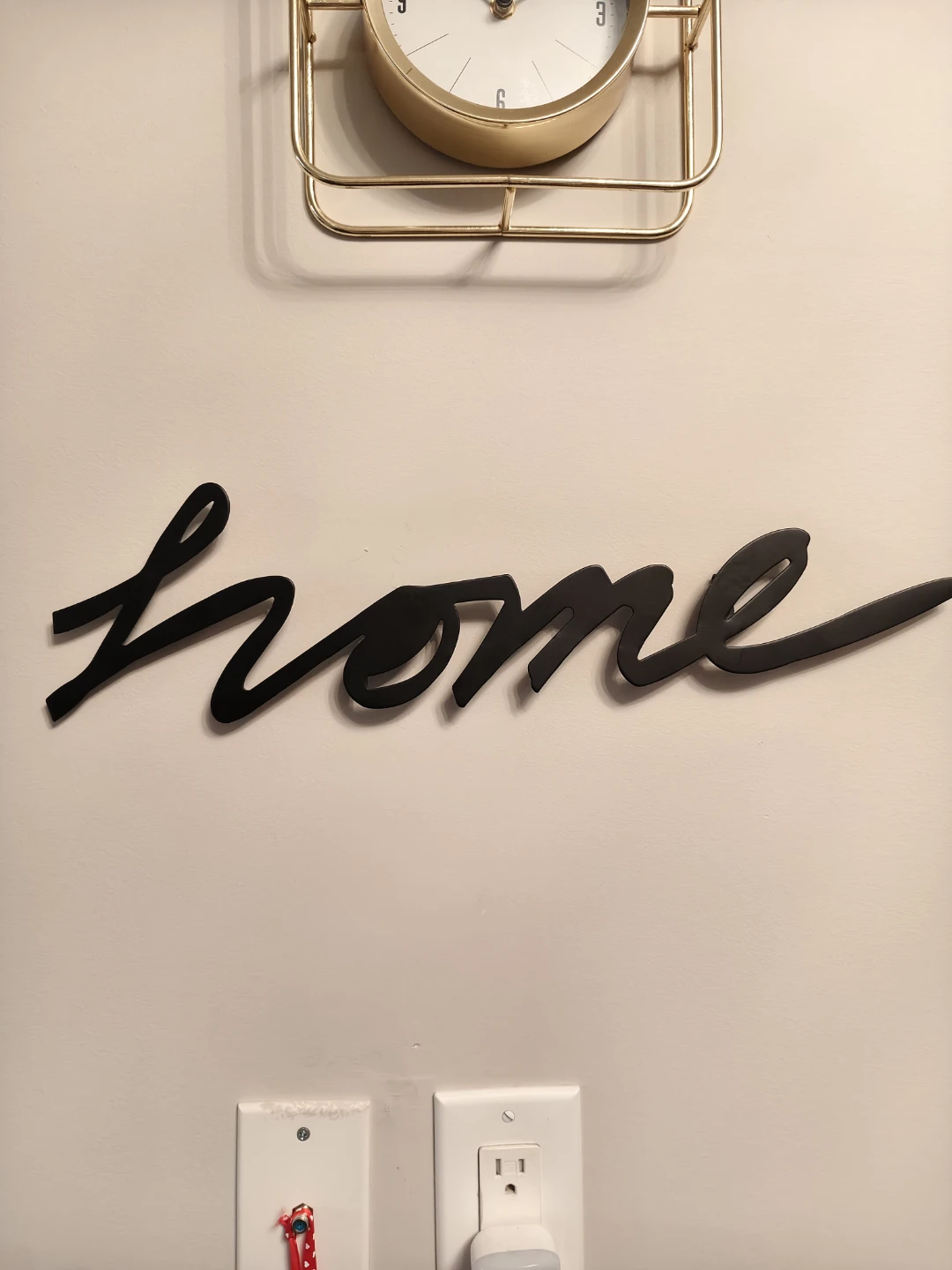 Black "home" script wall art - photo 3