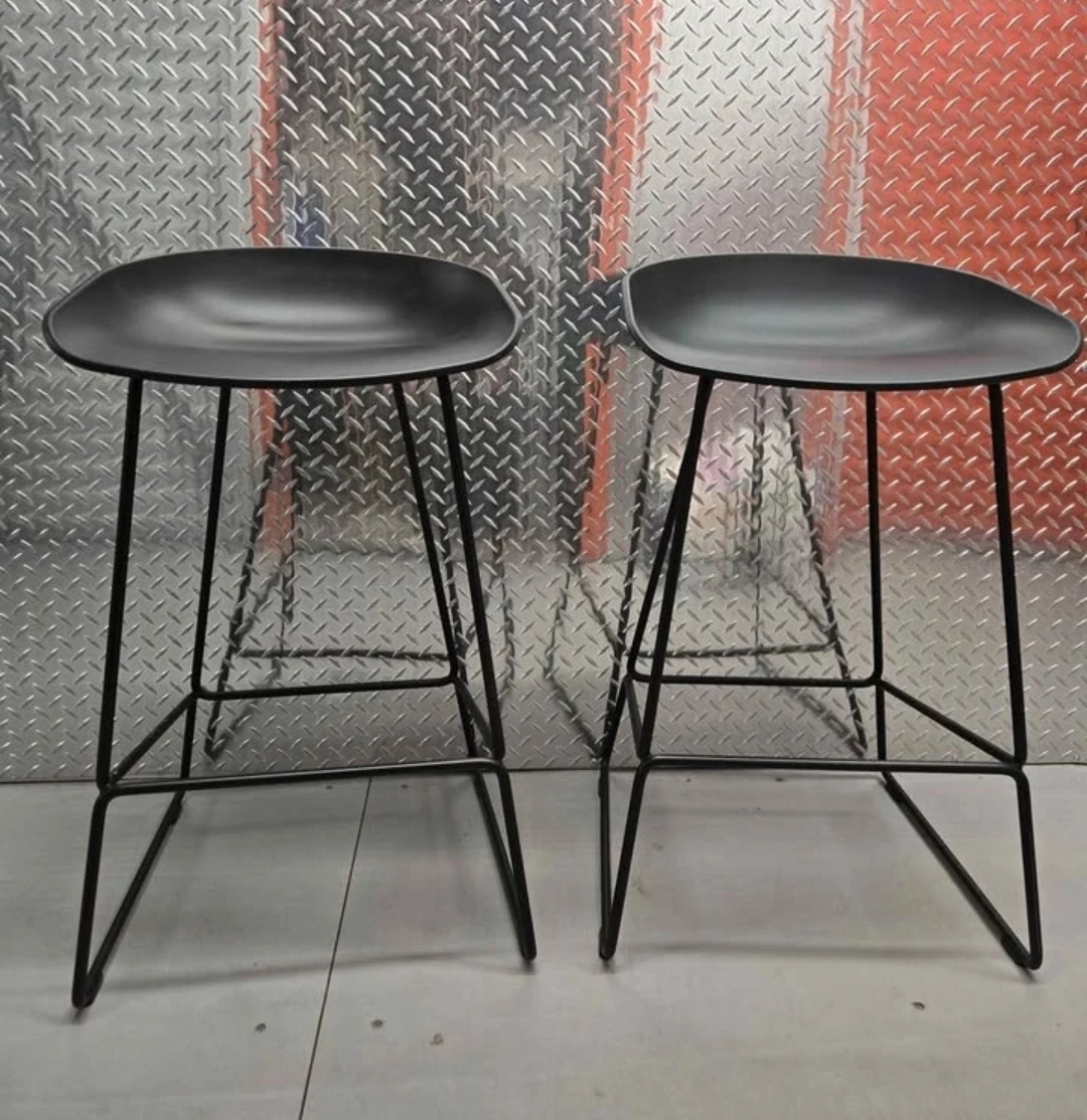 ✨ Authentic HAY "About A Stool" (AAS 38) Pair - Matte Black - photo 5
