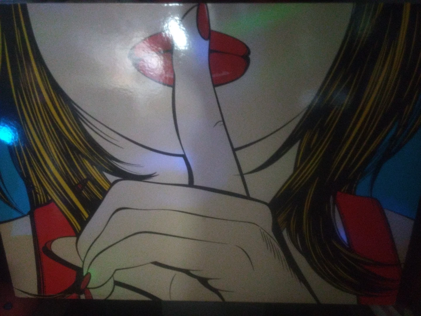 Pop Art "Shhh" Woman Wall Art