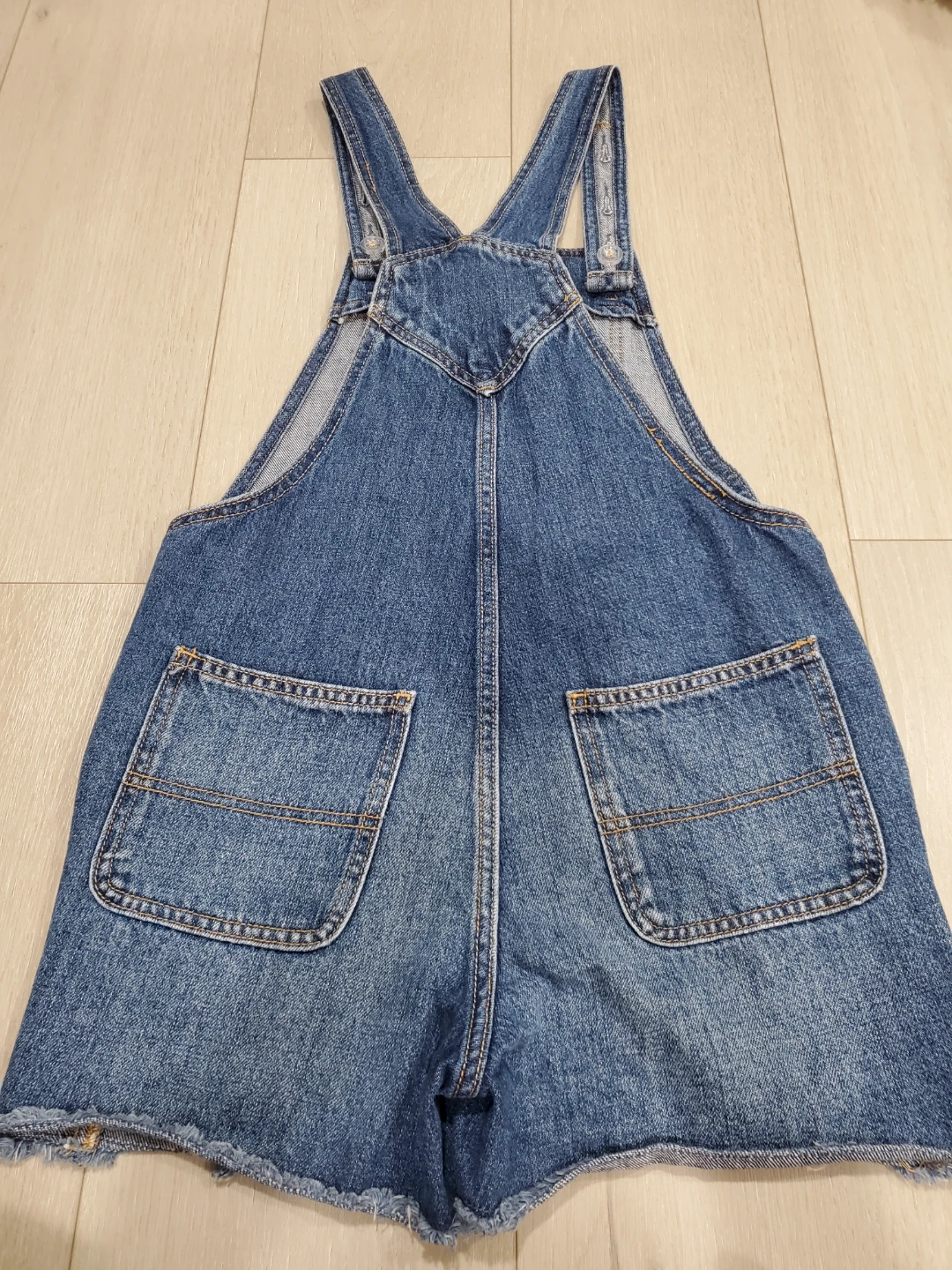 Old Navy Girls Denim Short Overalls - Size 10-12 - photo 3