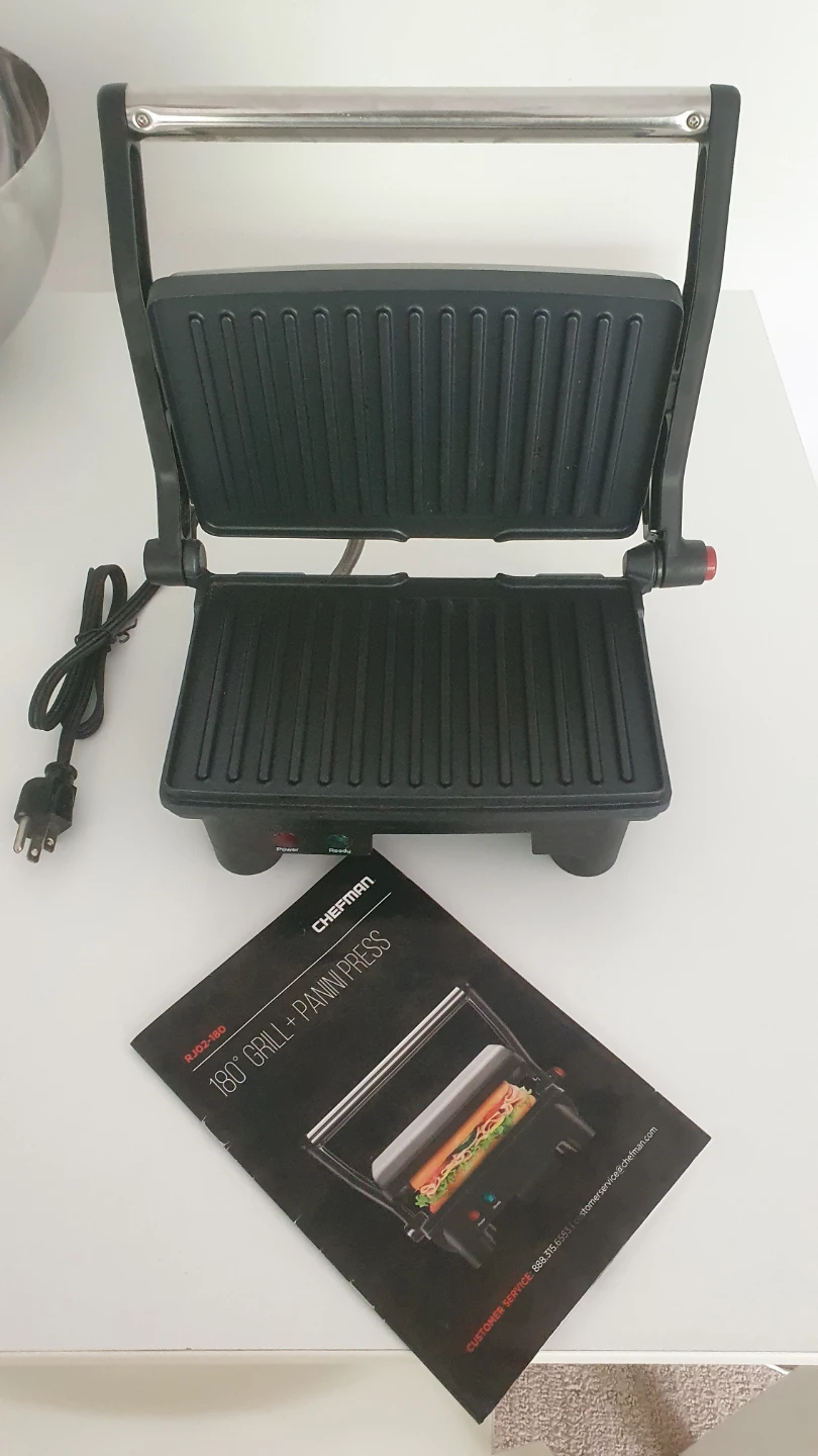 Chefman 180 Grill + Panini Press RJ02-180