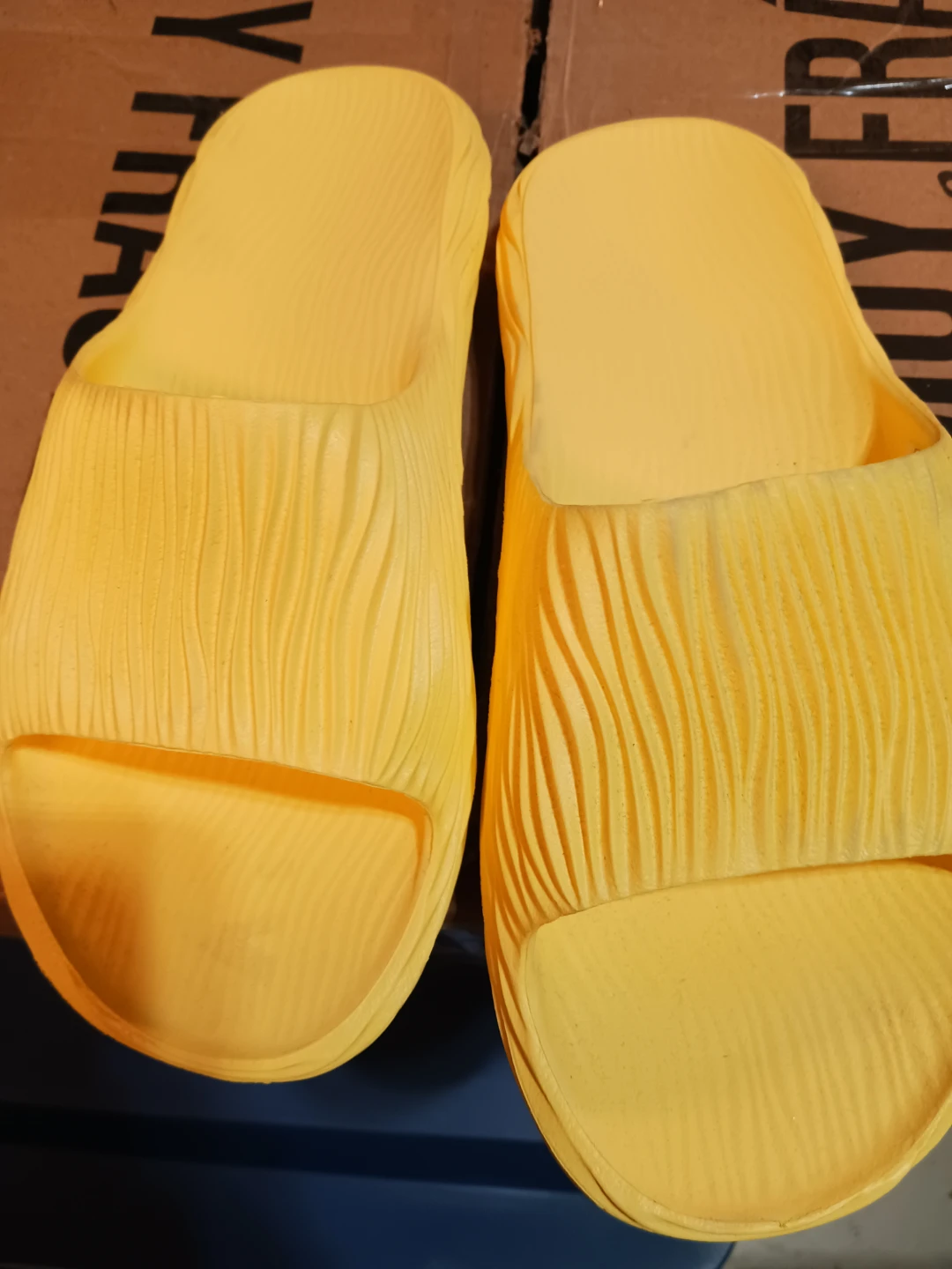 ANDI  Yellow Slide Sandals