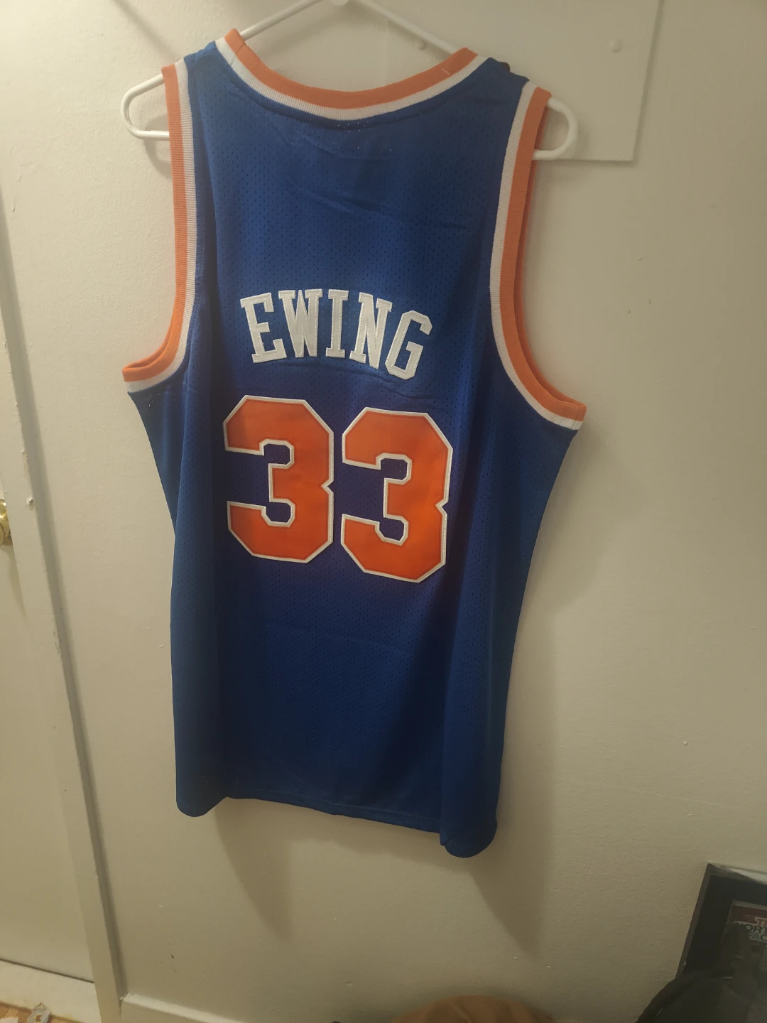 M+L+XL Mitchell & Ness Patrick Ewing New York Knicks Jersey - photo 2