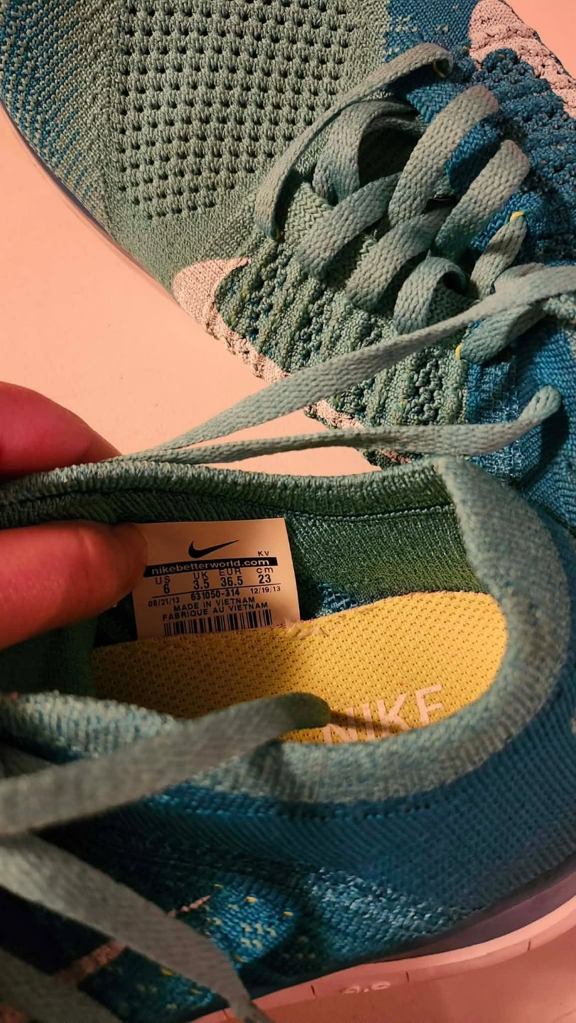 Nike Free RN Flyknit Running Shoes Teal/Blue - photo 3