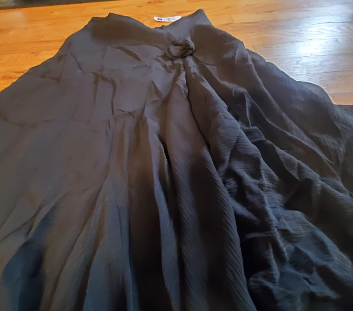 Jacob Black Silk Blend Maxi Skirt