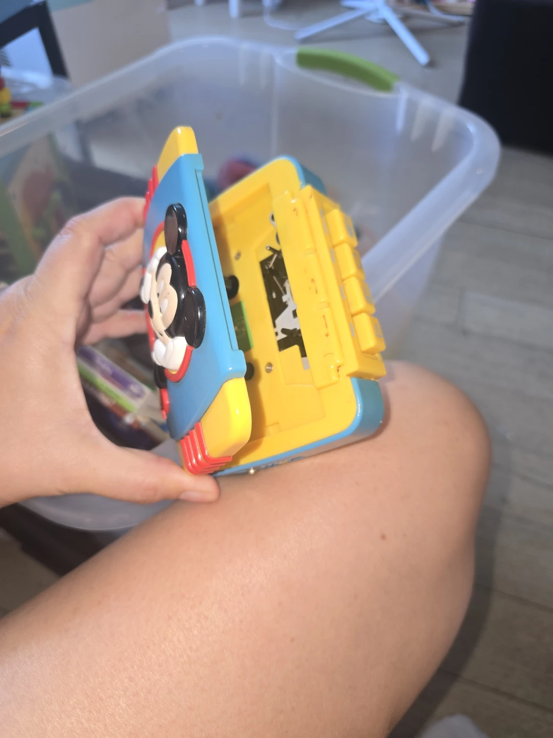 Vintage Disney Mickey Mouse Cassette Player Toy