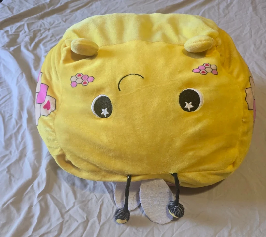 Yellow Bee Plush Pillow - photo 2