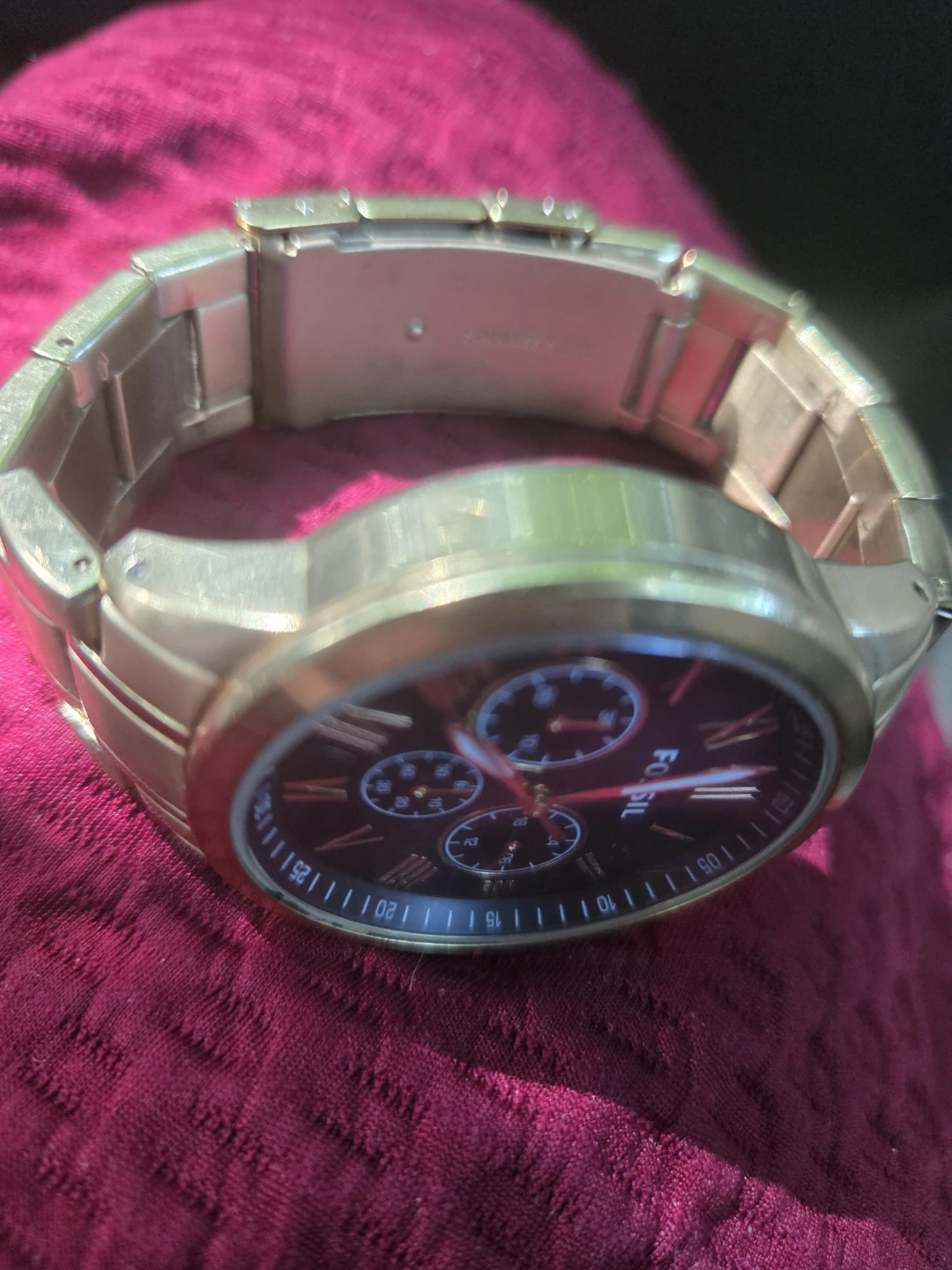 Fossil Chronograph Watch - Gold Tone BQ1733IE 43MM - photo 4