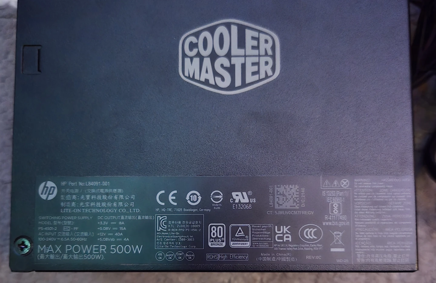 Cooler Master 500W PSU - photo 3