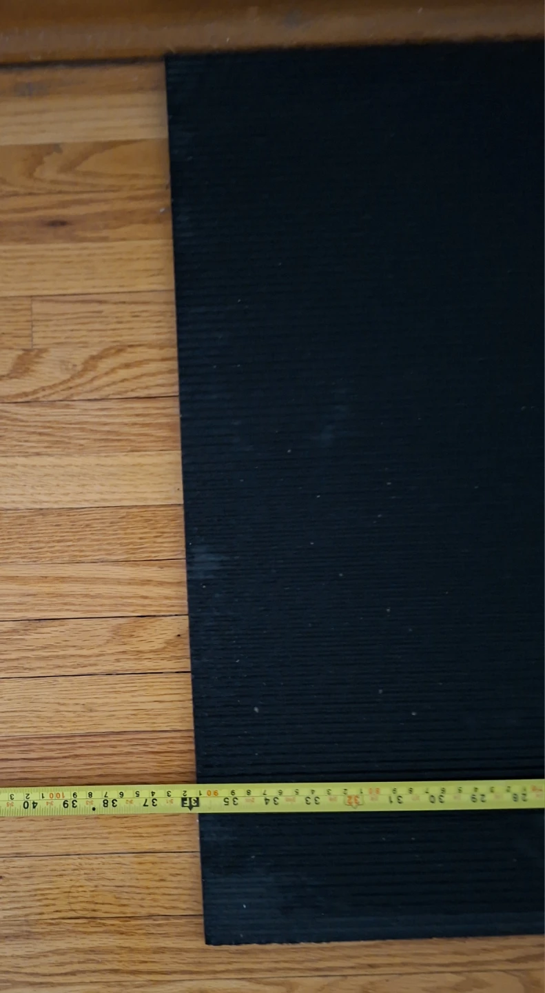 Black Ribbed Rubber Mat - photo 2