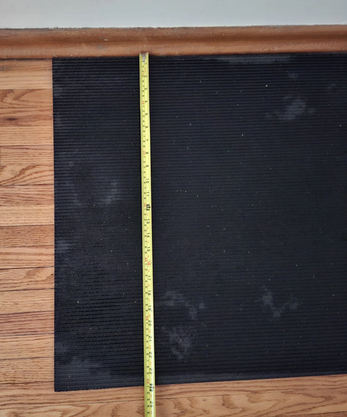 Black Ribbed Rubber Mat - photo 3
