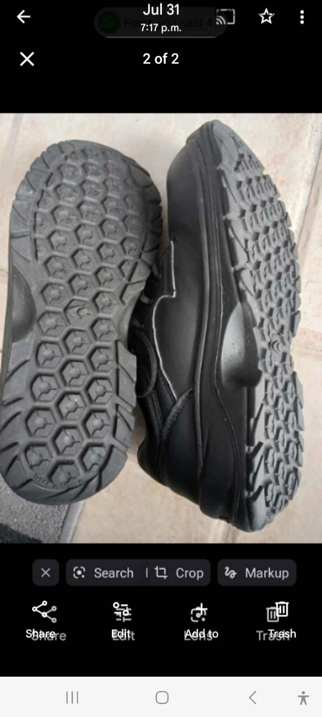 Black Leather Work Shoes - photo 2