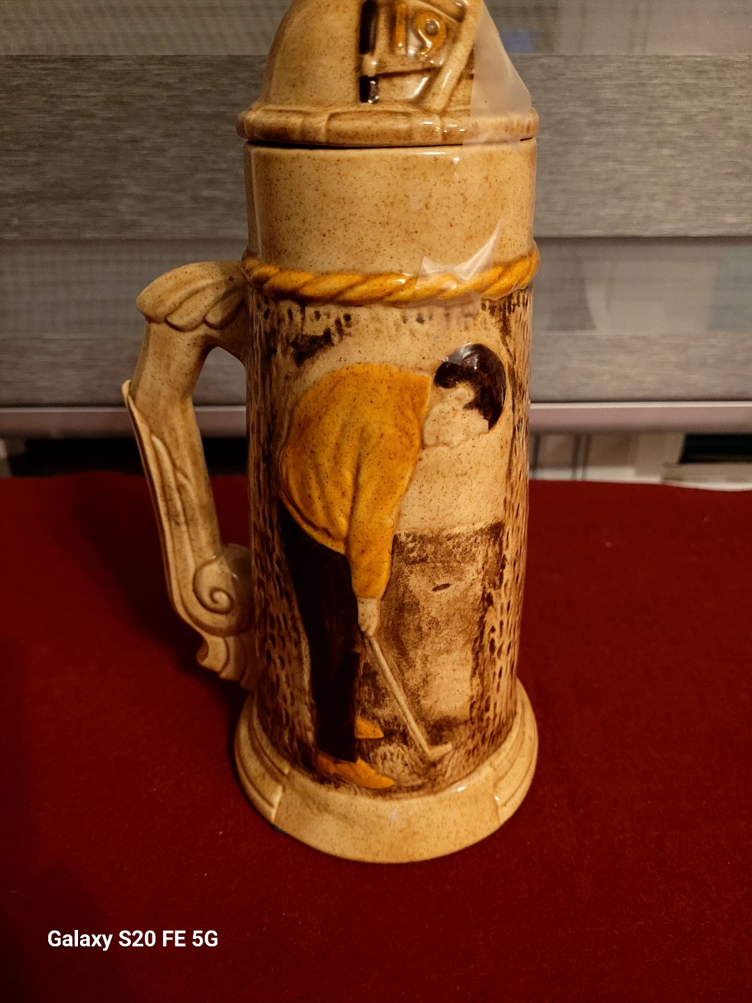 Vintage Ceramic Beer Stein with Golfers - photo 5