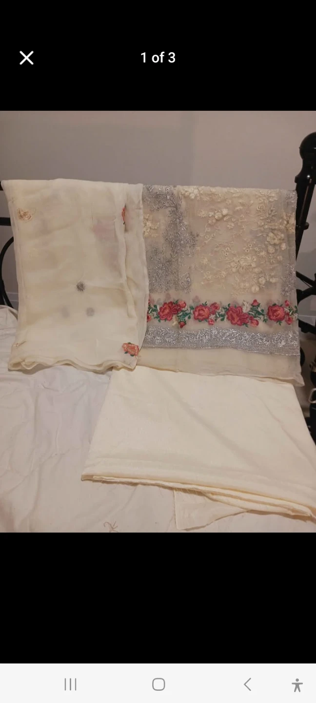 3piece suit embroidery unstiched