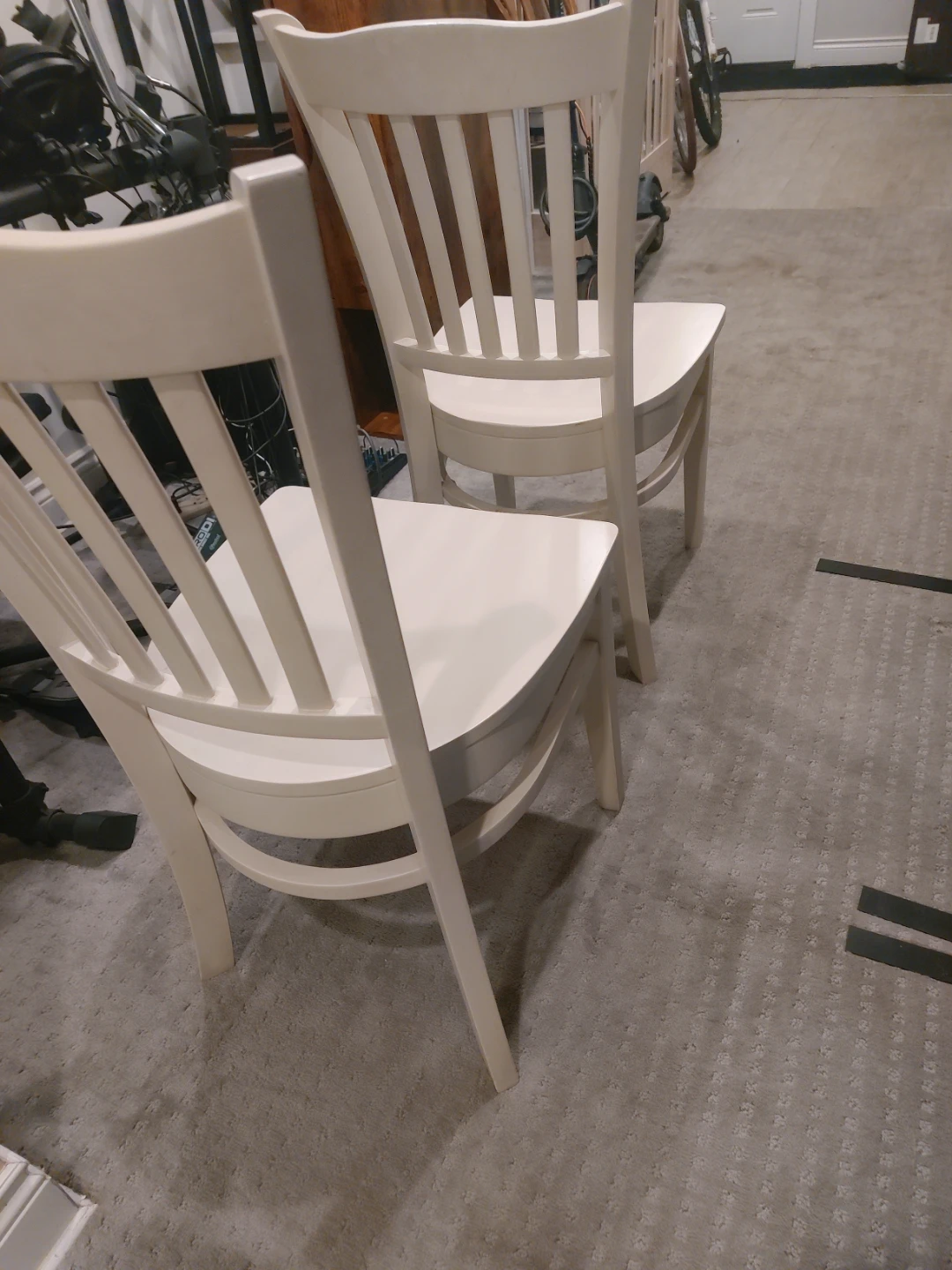 Set of 2 White Dining Chairs - photo 5