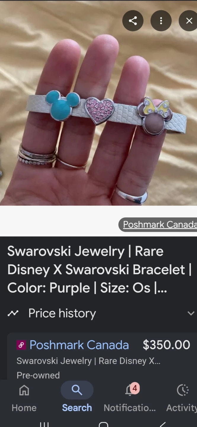 Swarovski Disney Minnie Mouse Bracelet - photo 3