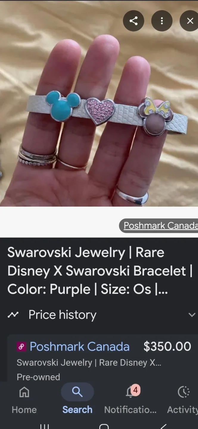 Swarovski Disney Minnie Mouse Bracelet - photo 3
