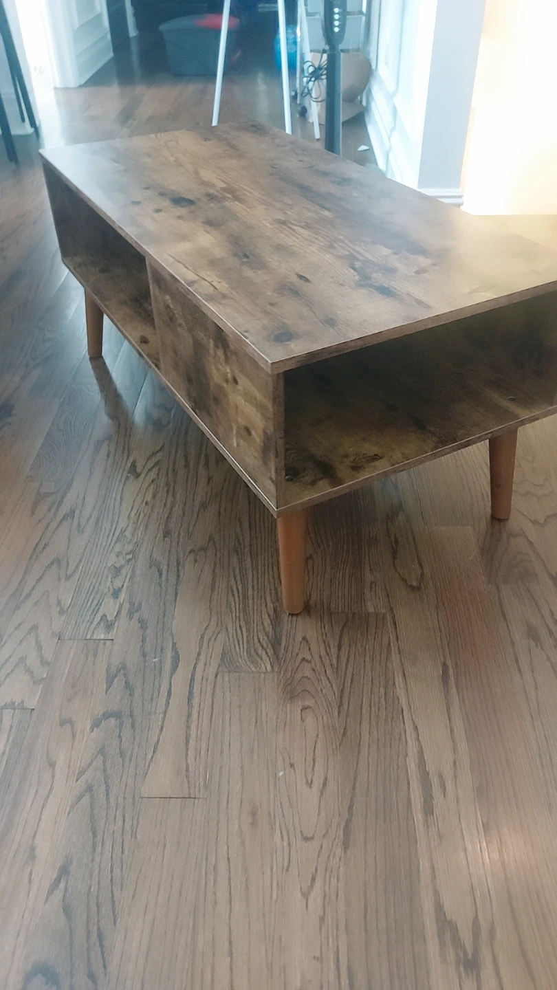 Modern Wood Coffee Table with Storage