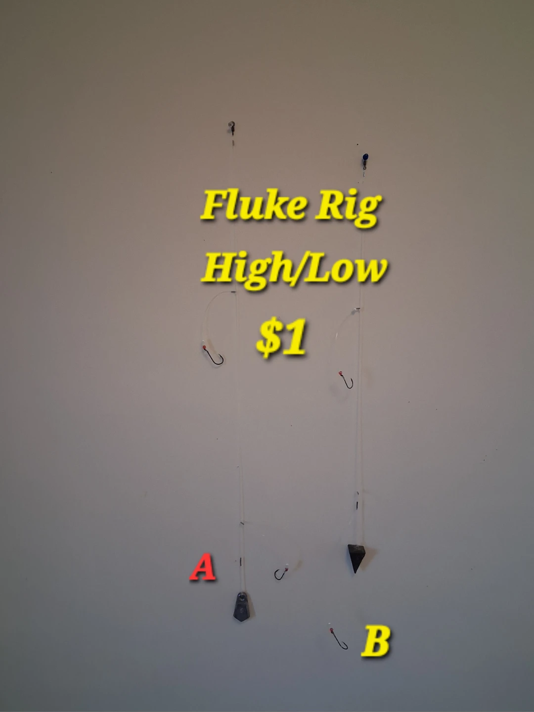 Fluke Rig High/Low Fishing Lure
