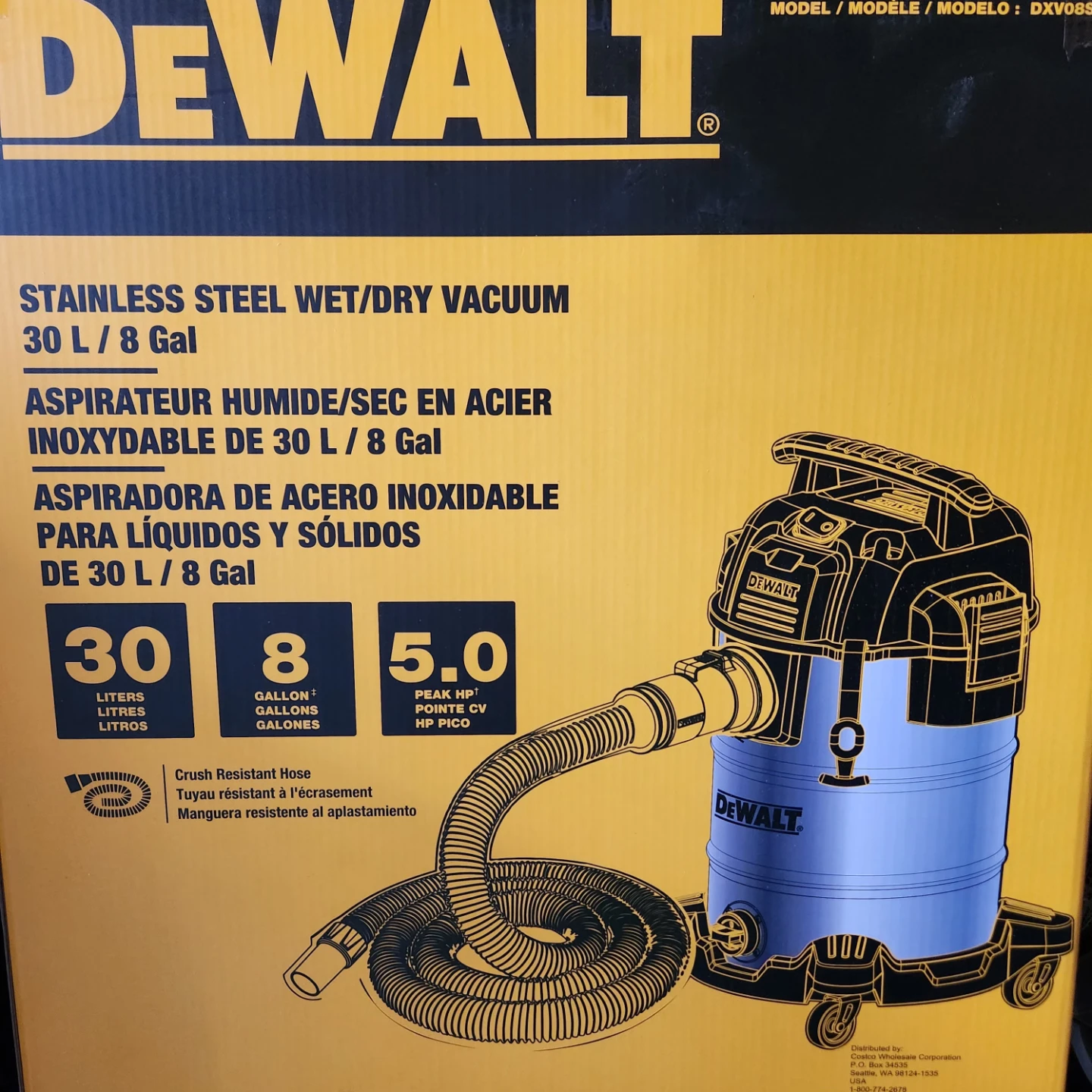 DeWalt stainless steel wet/dry vacuum - photo 2