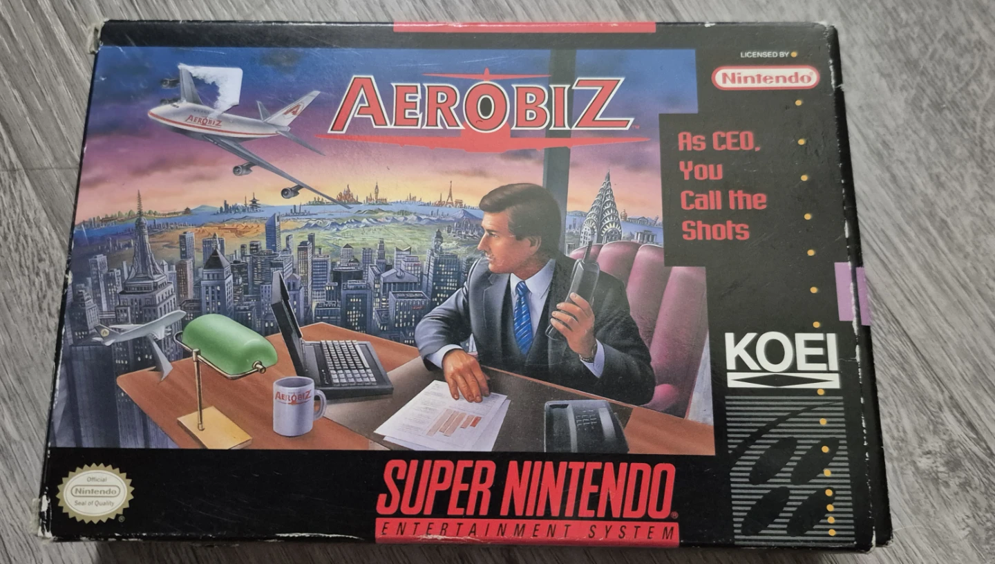 Aerobiz Super Nintendo SNES Game