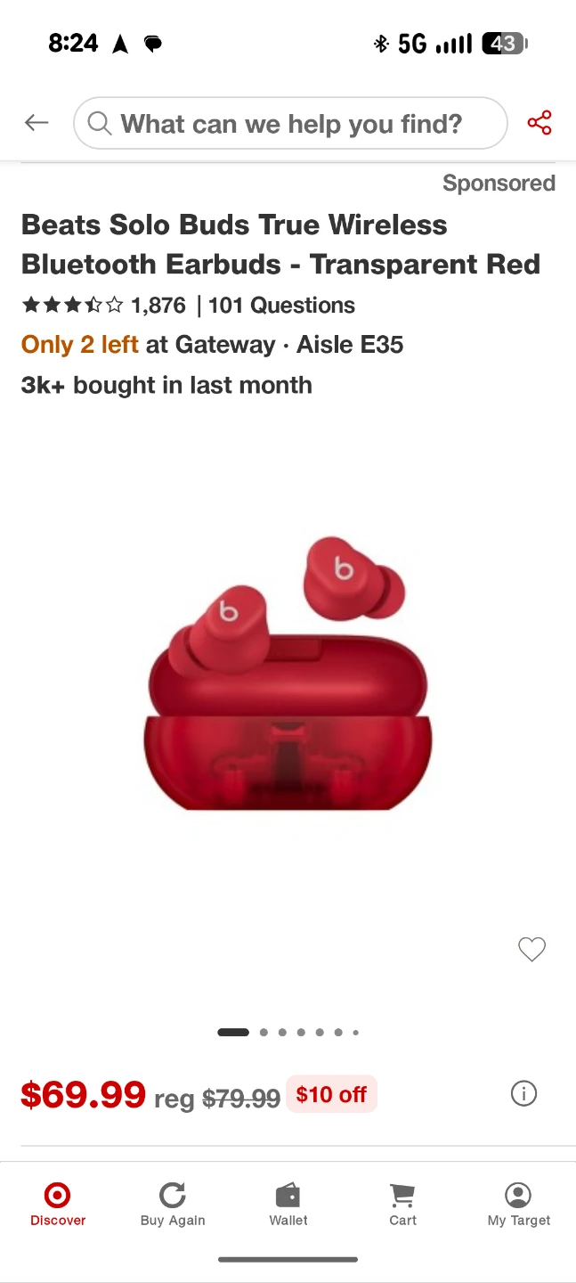 Beats Solo Buds True Wireless Earbuds