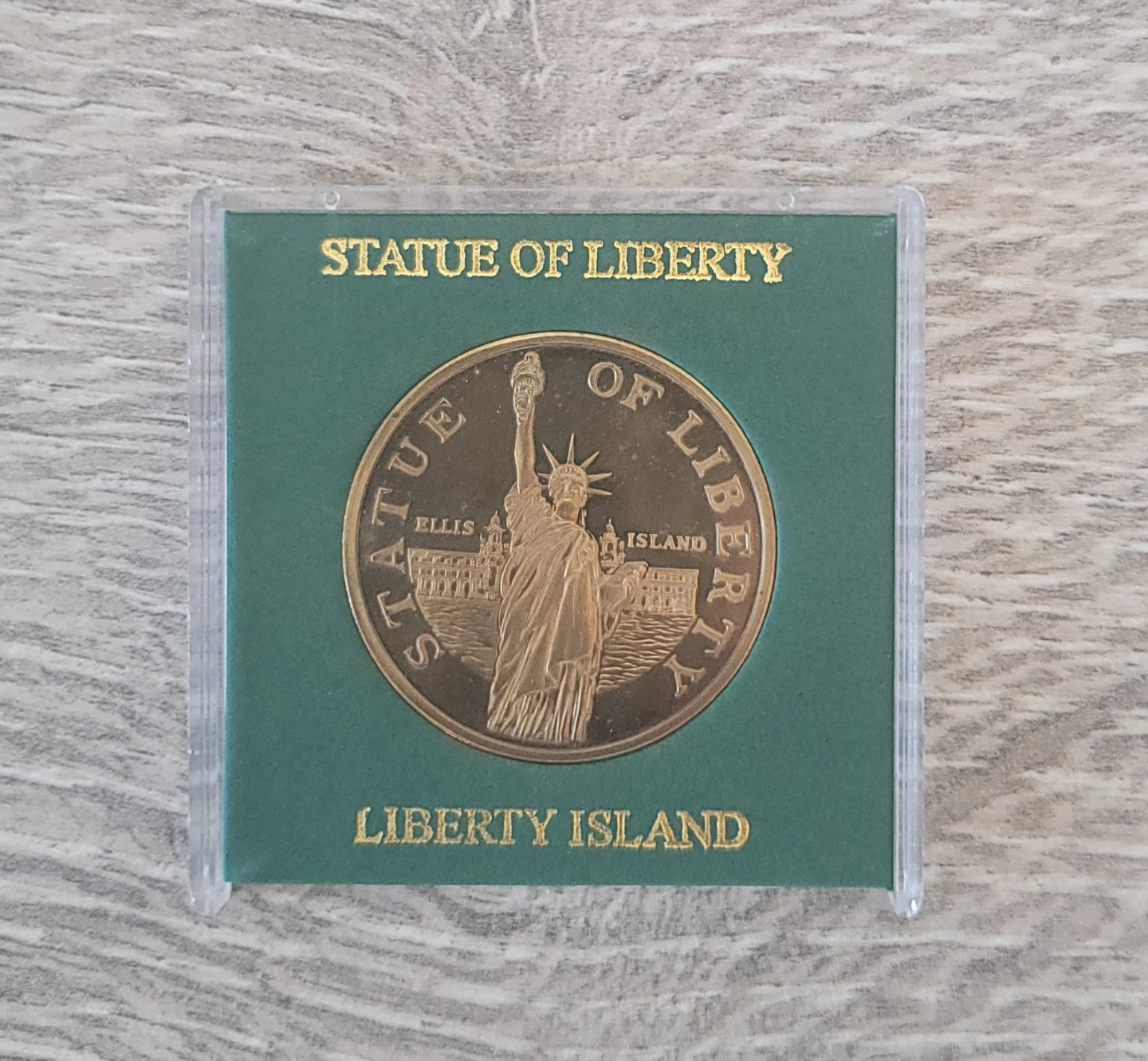 Statue of Liberty 22K Gold Plated Medallion