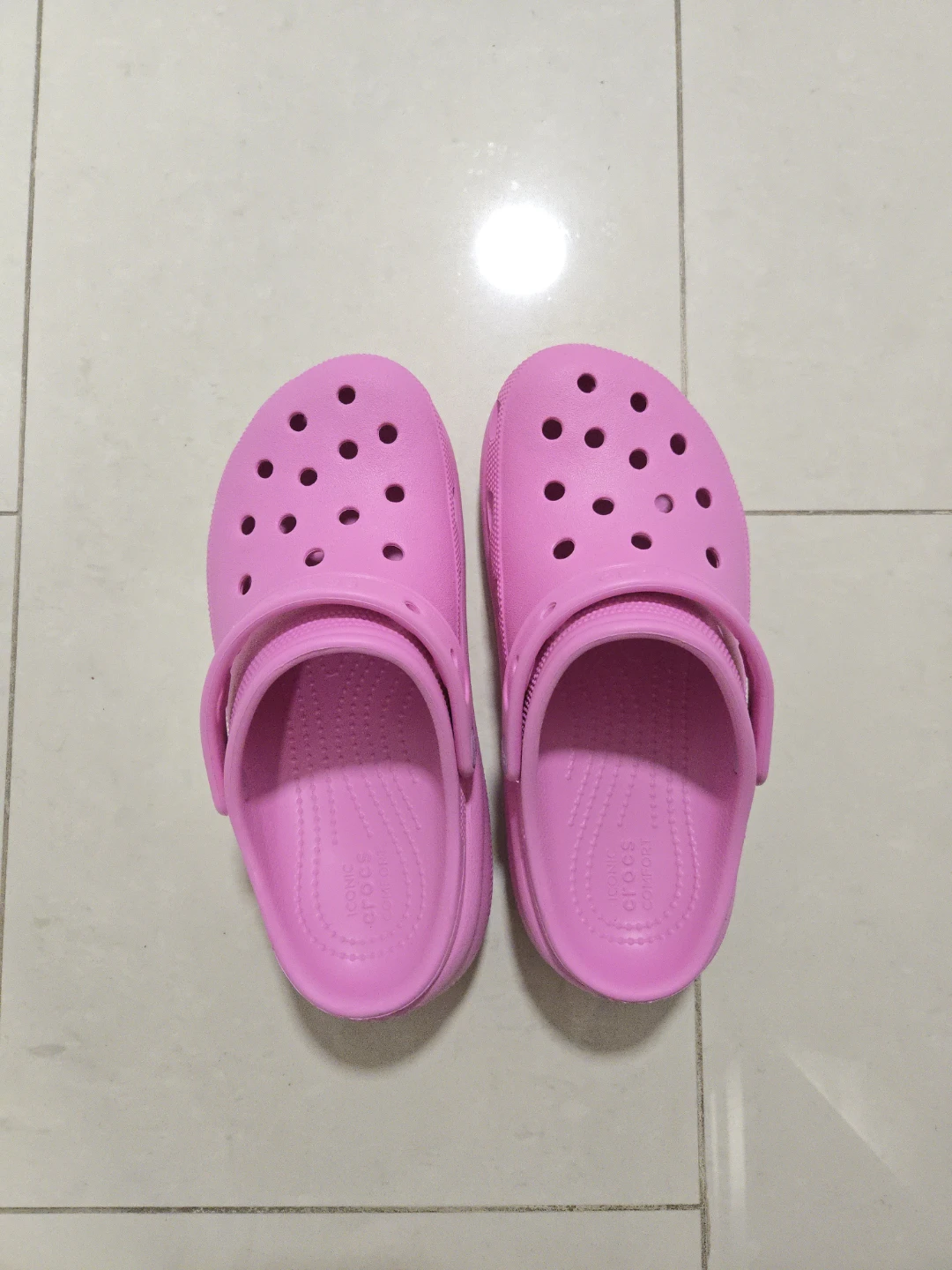 Pink Crocs Crush Clogs J6
