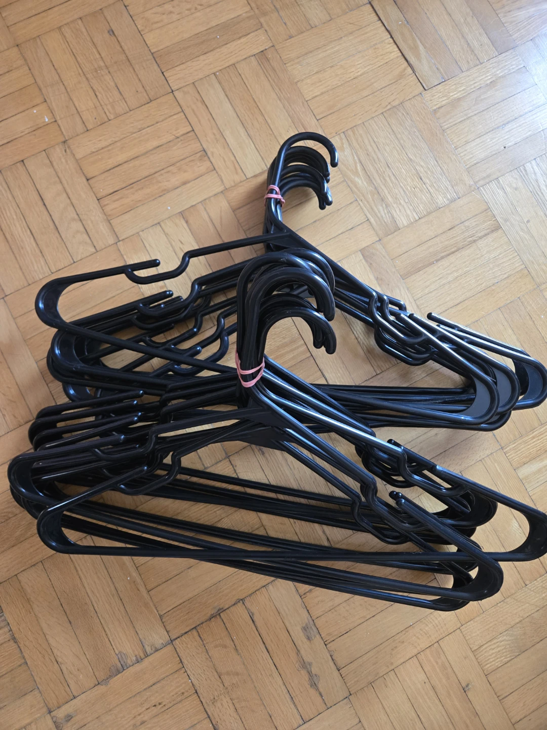 Black Plastic Hangers (Set of 30)