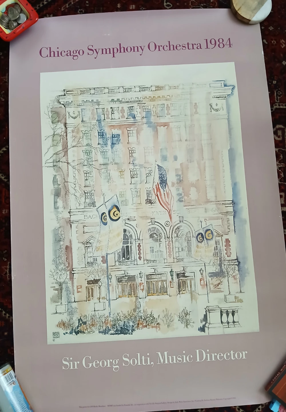 Chicago Symphony Orchestra 1984 Poster by Barbara Baynes Mahoney