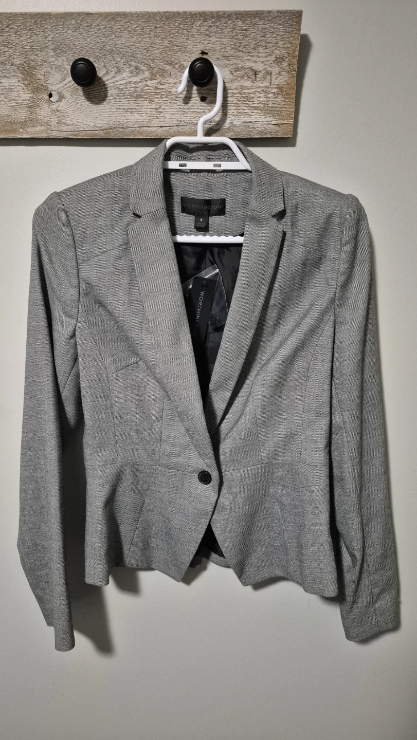 Women's Grey Suit Set - Blazer & Pants - photo 2